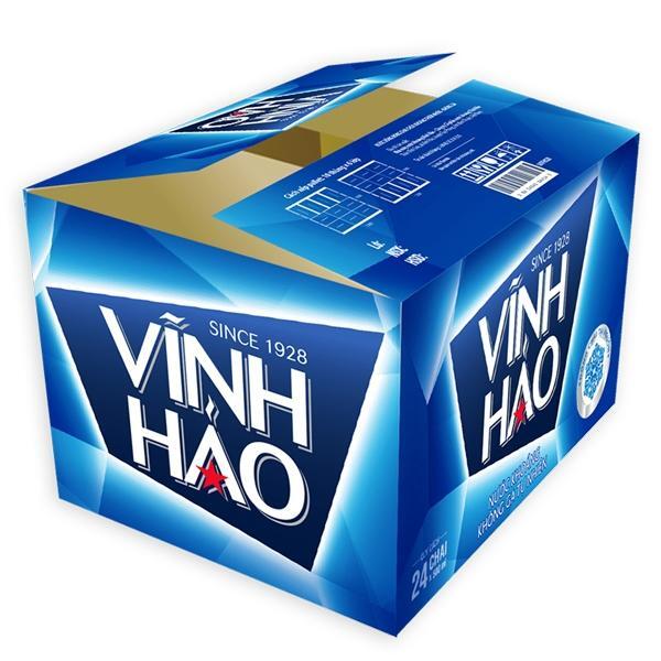Thùng nước khoáng Vĩnh Hảo 350ml 24 chai